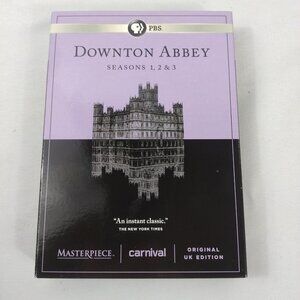 Downton Abbey Seasons 1,2, & 3, by PBS, 9 Disc DVD Set w/ Slipcover Used